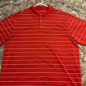 Nike Golf Shirt Mens Size XXL Red/White
